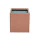 image 2 of Primrose Frost and Rust-Resistant Outdoor Zinc Square Cube Planter Copper 40cm