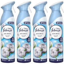 Febreze Cotton Fresh Air Freshener Spray 185ml 4 Pack