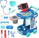 image 1 of Multi-Purpose Doctor’s Trolley Set for Kids – Educational Role Play Medical Center Playset for Ages 3-12