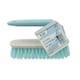 image 1 of JVL Pro Clean Anti-Bacteria Scrubbing Brush with Handle, Blue, One Size | White