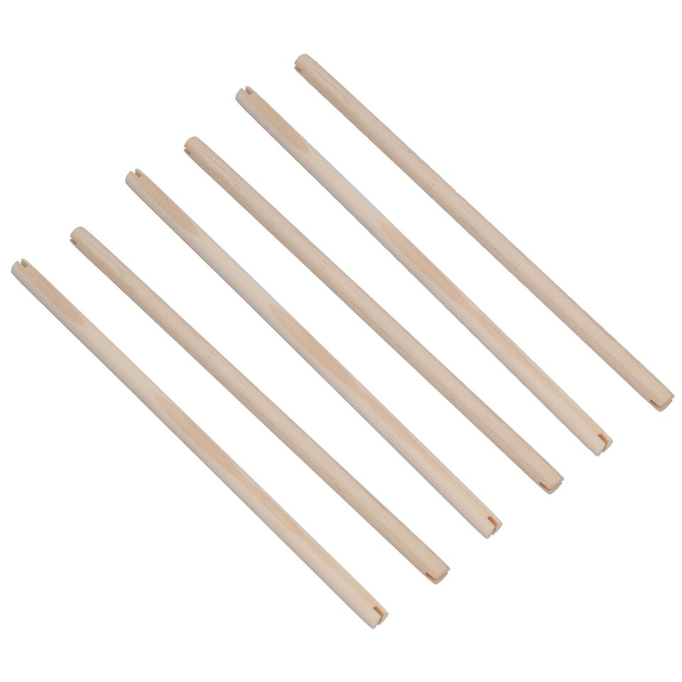 image 1 of 6PK Wooden Bird Perch Canary Budgie Cockatiel Parrot Bird Cage Accessories 12"