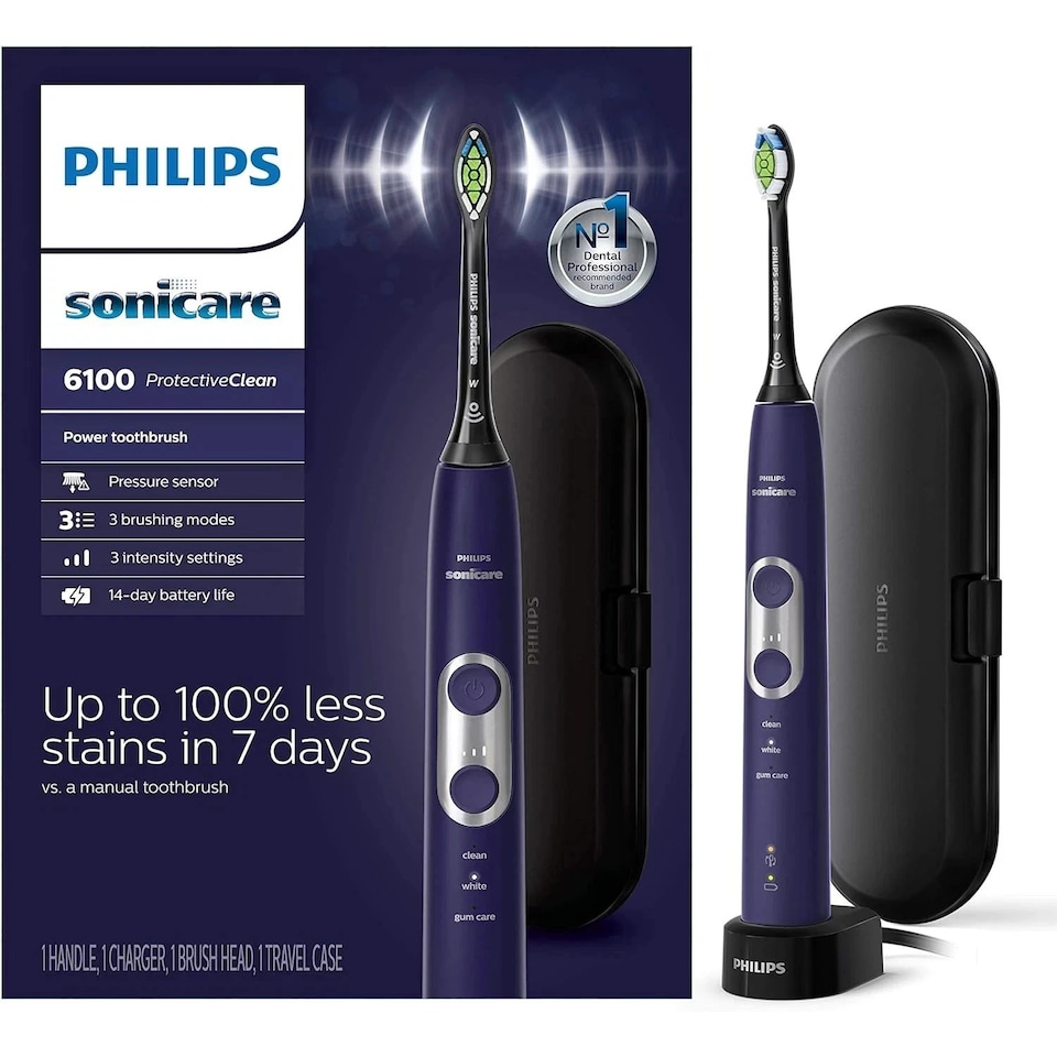 image 1 of Philips Sonicare ProtectiveClean 6100 Rechargeable Electric Toothbrush