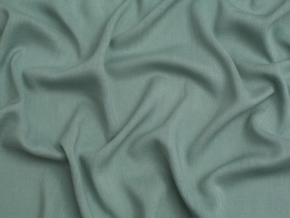 Minerva Core Range Green Stretch Woven Slub Linen Look Viscose Fabric for Dressmaking, 137.5cm / 54" Wide - per metre