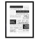 image 1 of Motivational Manifesto Advice Typography Grid 9x7" Black Framed Wall Art Print