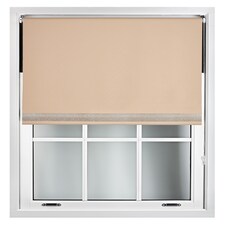 FURNISHED Thermal Blackout Roller Blinds with Diamante Edge Made to Measure Window Shade | Brown | Cappuccino | (W) 210cm x (L) 165cm