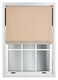 image 1 of FURNISHED Thermal Blackout Roller Blinds with Diamante Edge Made to Measure Window Shade | Brown | Cappuccino | (W) 210cm x (L) 165cm