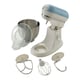 image 2 of Ariete ARPK38 Vintage Retro Jug Blender and Stand Mixer Set Blue