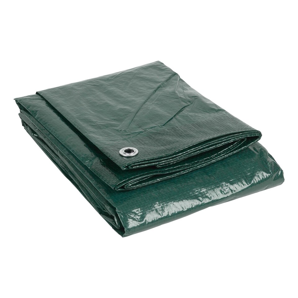 image 1 of Blackspur Waterproof Tarpaulin - 6ft x 9ft - Green