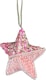 image 3 of 3Pcs Baby Pink Star 12cm - Christmas Tree Hanging Decorations  Ornaments Fairy Tale Themed Xmas Tree Pendant