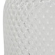 image 4 of 29cm Clear Glass Diamond Vase | White | 29
