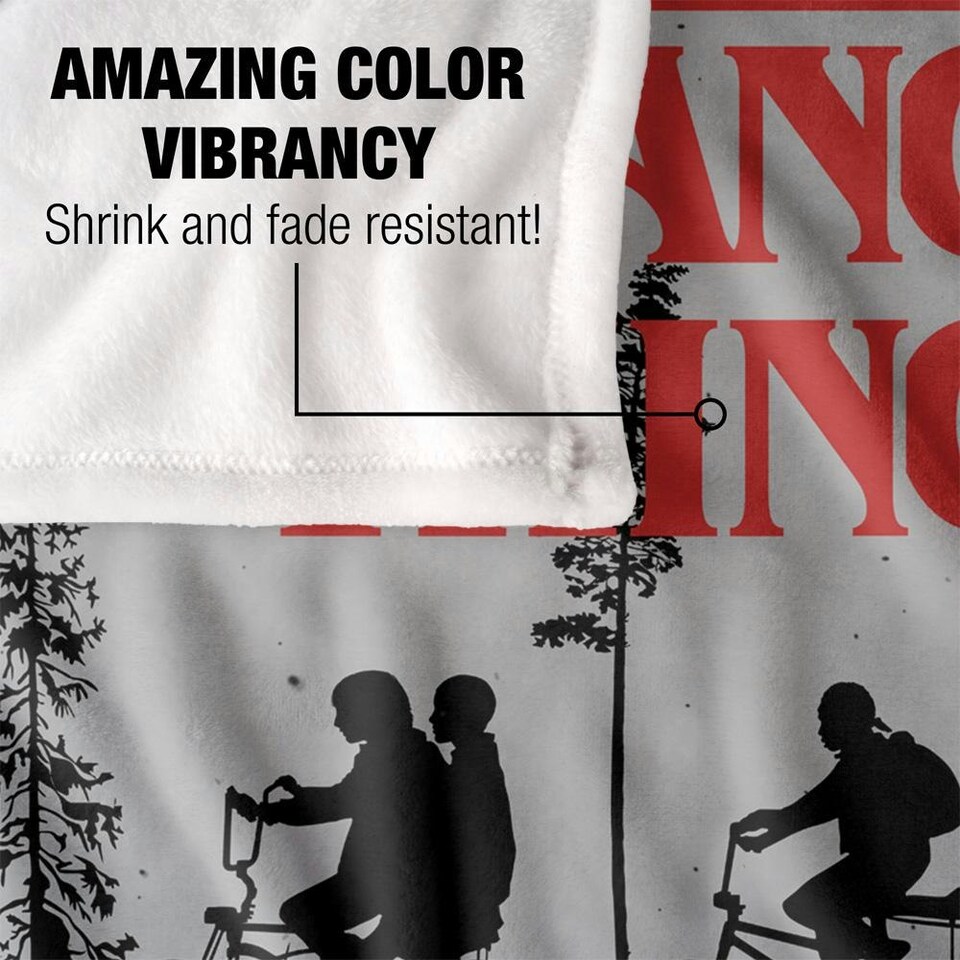 image 1 of Stranger Things Upside Down Blanket - Multicoloured - One Size