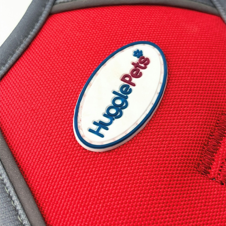 image 1 of HugglePets Activity & Travel Dog Harness Red | M