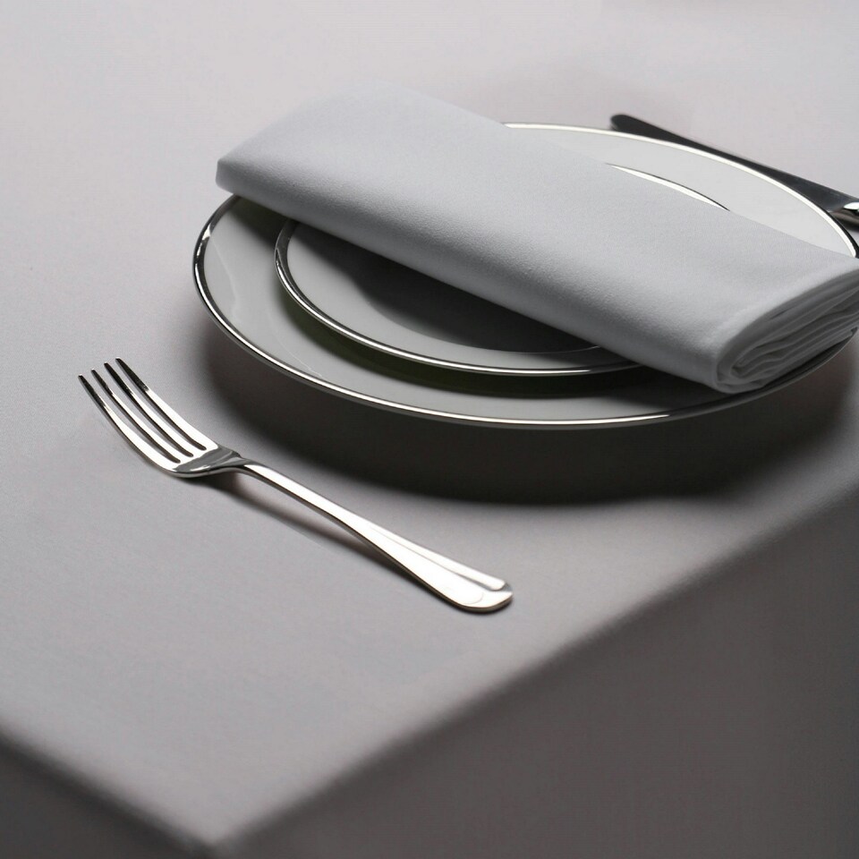 image 1 of Belledorm Amalfi Rectangular Table Cloth - Medrite Grey - 132 x 178cm