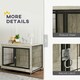 image 6 of PawHut Dog Crate Furniture on Wheels, for Large Dogs 