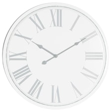 Hill Interiors Flemings Wall Clock - White - 49cm x 4cm x 49cm