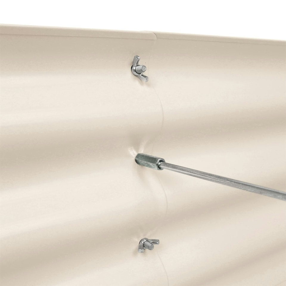 image 1 of Harbour Housewares Rounded Raised Garden Bed - 120cm x 60cm x 45cm - Ivory | Cream | Ivory