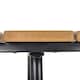 image 8 of Outsunny Round Outdoor Side Table Adjustable Leg Pads Natural Wood & Black | Brown | Natural wood and black | 49 x 49 x 48 cm
