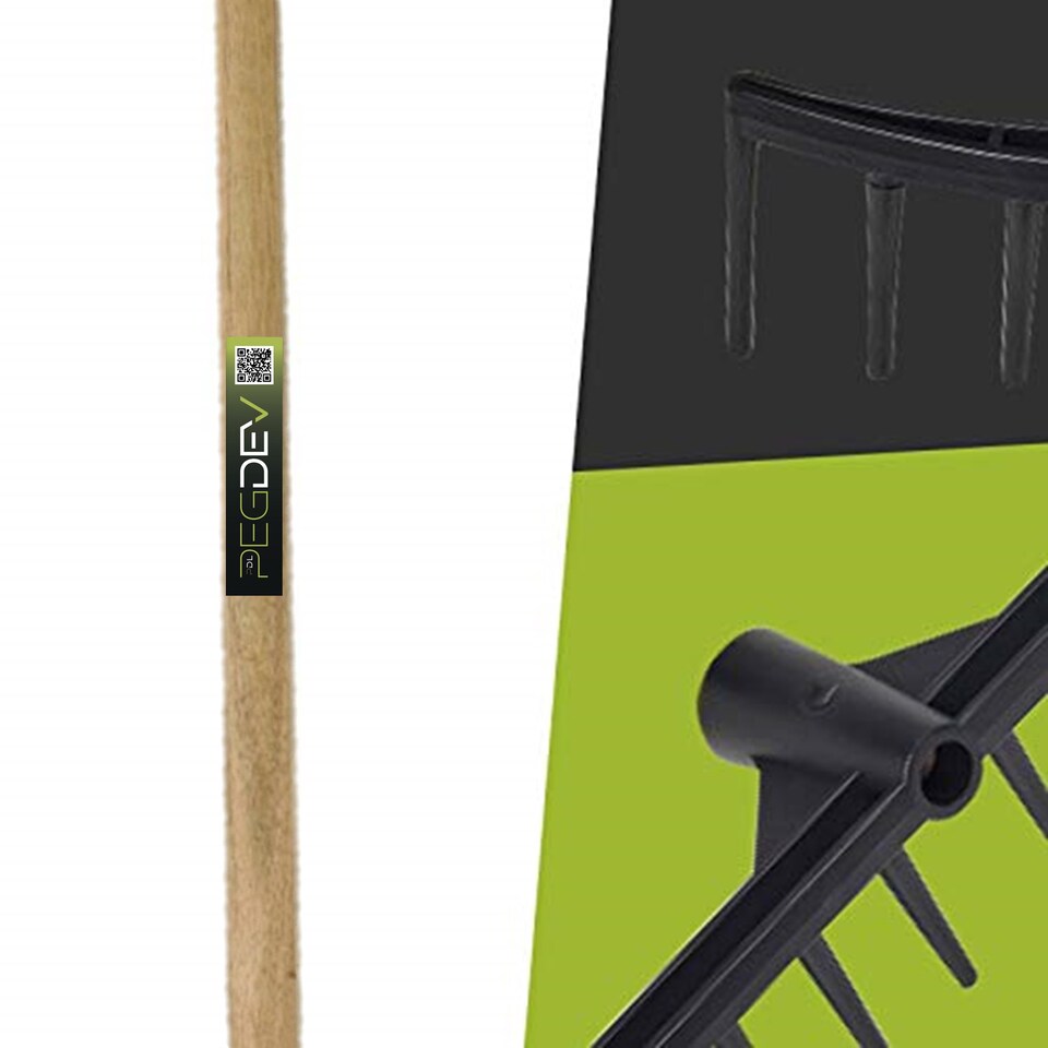 image 1 of Pegdev 20 Tooth Poly Golf Bunker Rake with Hardwood Handle
