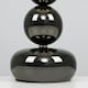 image 1 of ValueLights Chrome Table Lamp with Black Faux Silk Shade