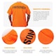 image 2 of Orange Prisoner Costume Orange | M