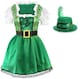 image 1 of Irish Shamrock Dress & Mini Hat Fascinator | Green | S