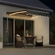 image 2 of Outsunny 3 x 2.5m Electric Awning w/ LED Light, Sun Canopies for Patio Grey