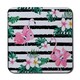 image 3 of Floral Flamingos (Coaster)