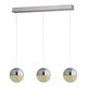 image 1 of Annika 3 Light Polished Chrome LED Ceiling Pendant Bar