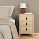image 7 of Barcelona Bedside Table 3 Drawers in Jackson Hickory Oak