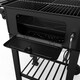 image 9 of House of Home BBQ Smoker Grill Folding Tables, Thermometer, Adjustable Charcoal Pan, Chimney