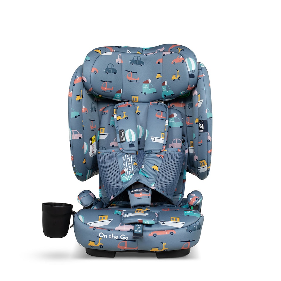 image 1 of Cosatto On The Go iSize Travel Car Seat Lightweight Foldable Booster, Quick Fit, R129 Safety