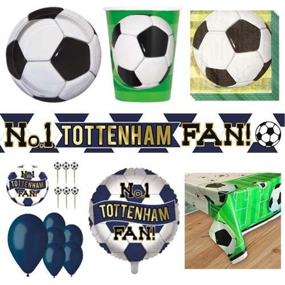 Tottenham Football 16 Person Deluxe Party Pack
