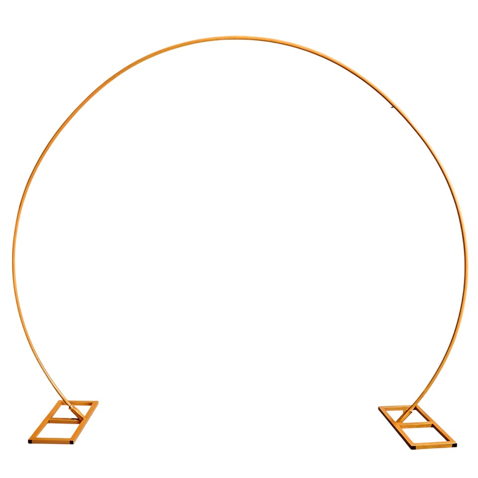 image 1 of Round Arch Stand Party Background Decoration, Garden Arbors - 260x220cm