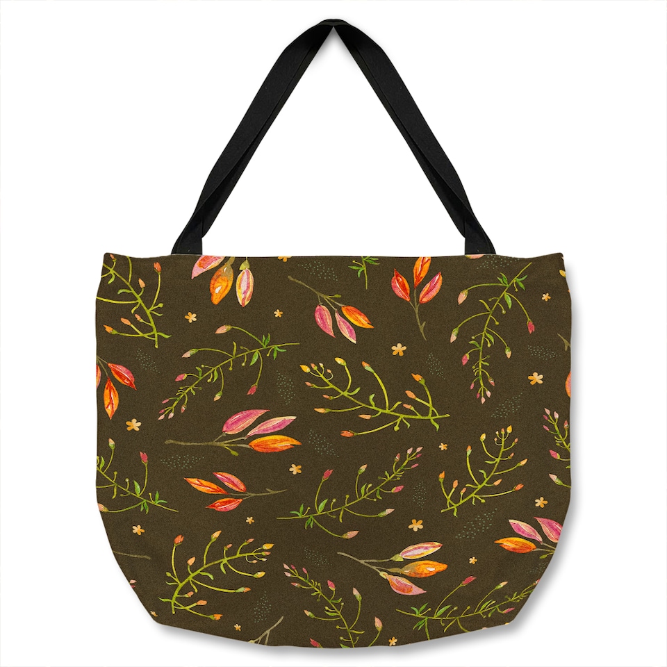 Green Branches Tote bat | Multi