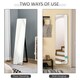 image 3 of HOMCOM Full Length Mirror, 156  37 cm Rectangular Full Body Mirror with Stand, Floor Standing, Hanging or Leaning Against Wall for Bedroom Cloakroom, Black