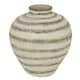image 1 of Ravello Large Stripe Amfora Vase - Ceramic - L43 x W43 x H48 cm - Brown Brown