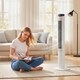 image 2 of HOMCOM Tower Fan with WiFi Control 116 cm | White | White | 31.5 x 31.5 x 116 cm
