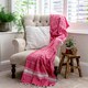 image 7 of Nicola Spring Turkish Cotton Bath Towel - 170 x 90cm - Pink | Pink | Pink