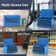 image 3 of COSTWAY Steel Tool Box Tool Chest Case with 6 Drawers Blue Blue