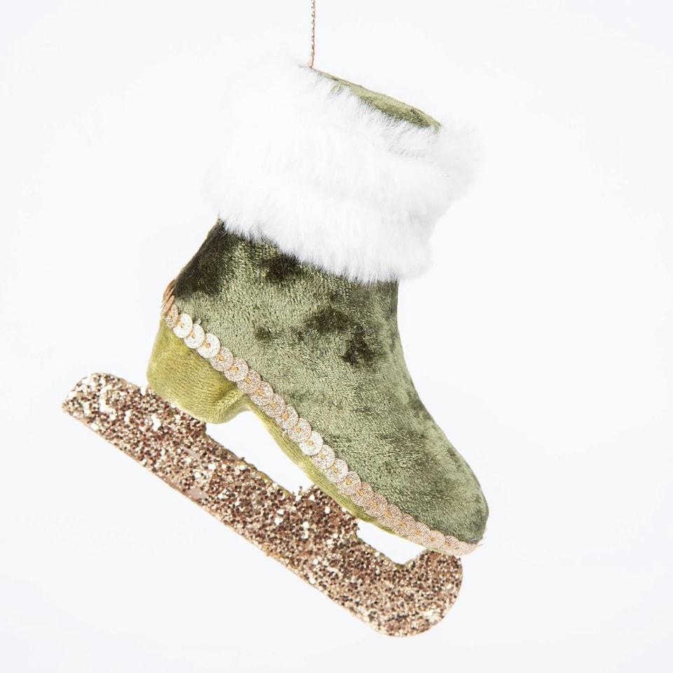 image 1 of Ice Skate Green 11x12cmation