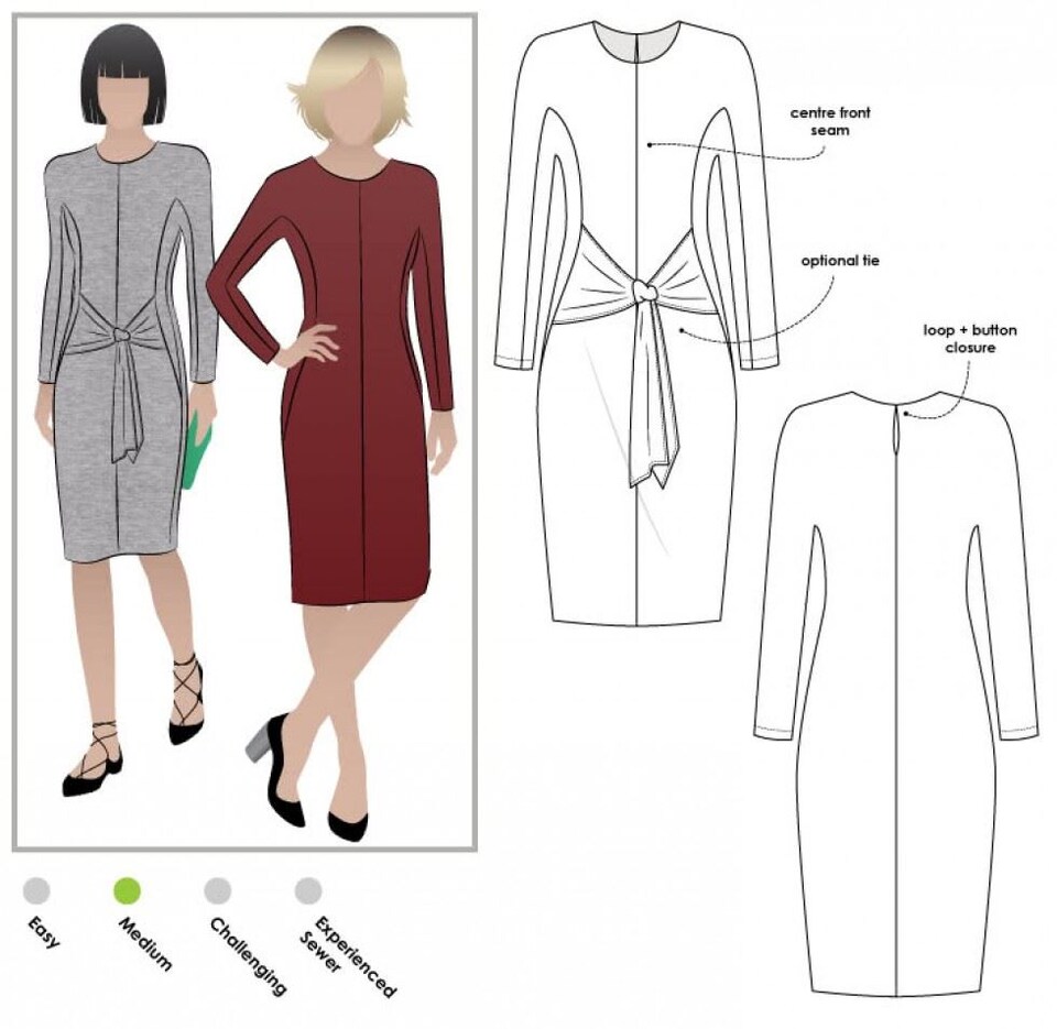 image 1 of Style Arc Serena Dress Paper Sewing Pattern – Women’s Dress, UK Sizes 4–16, Intermediate