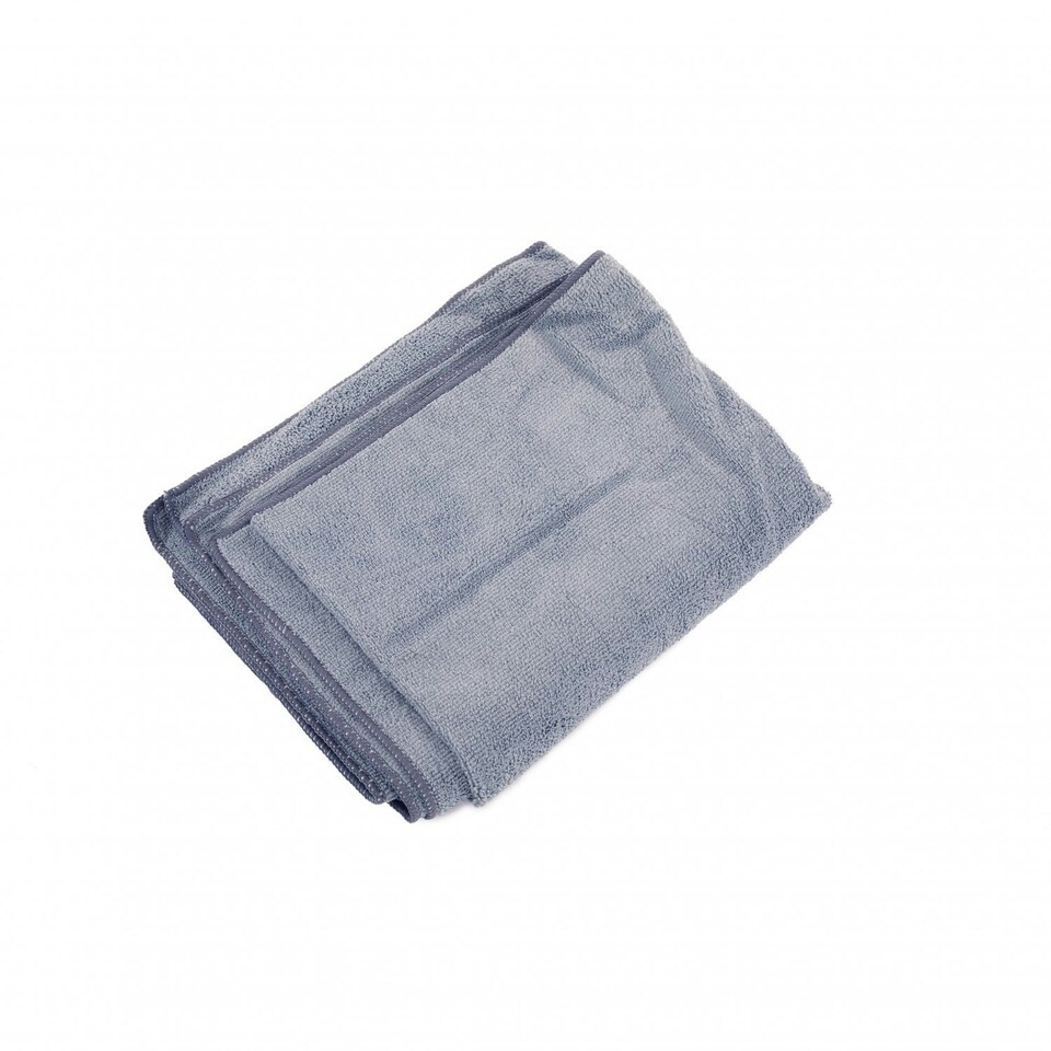 image 1 of Oypla Grey Microfibre Travel Sports Gym Swimming Beach Bath Towel