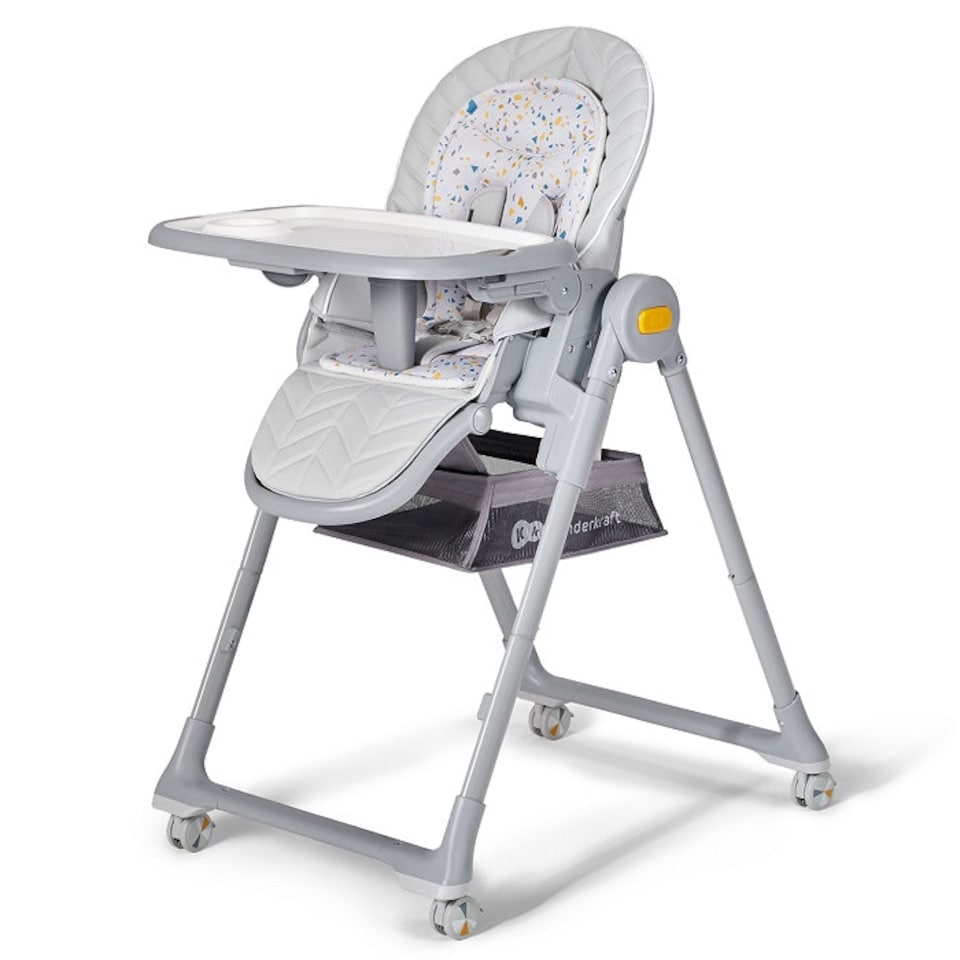 image 1 of Kinderkraft Lastree High Chair for Baby and Toddler - Grey
