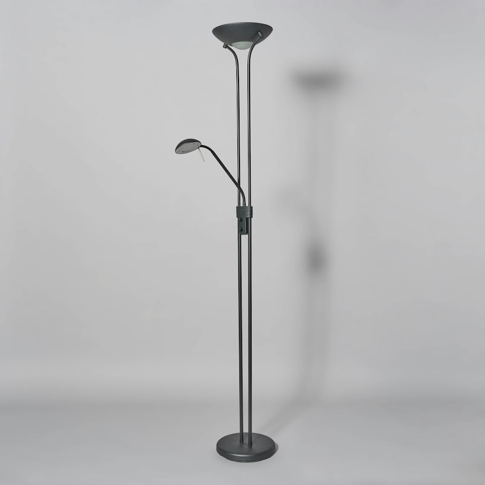 image 1 of BHS Mother and Child LED Floor Lamp | Black | Satin Black | 1