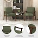 image 4 of Yaheetech Mid-Century Modern Corduroy Fabric Armchair