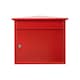 image 1 of Burg-Wachter Mersey Large Wall Mounted Galvanised Steel Post Box - 36x35x20cm Red