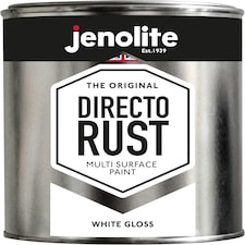 Jenolite Directorust All-in-One Multi-Surface Paint - White Gloss - 1L
