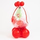 image 1 of Valentine's Day You're Pear-fect Hand Drawn Hearts Stuffed Balloon Display Keepsake Gift with Pear Plush Toy - Inflated Balloon In A Box Red