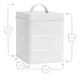 image 3 of Harbour Housewares 4 Piece Vintage Metal Kitchen Canisters Set - White