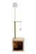 image 1 of Living and Home 2-in-1 Cat Cave Floor Lamp, 164cm | Brown
